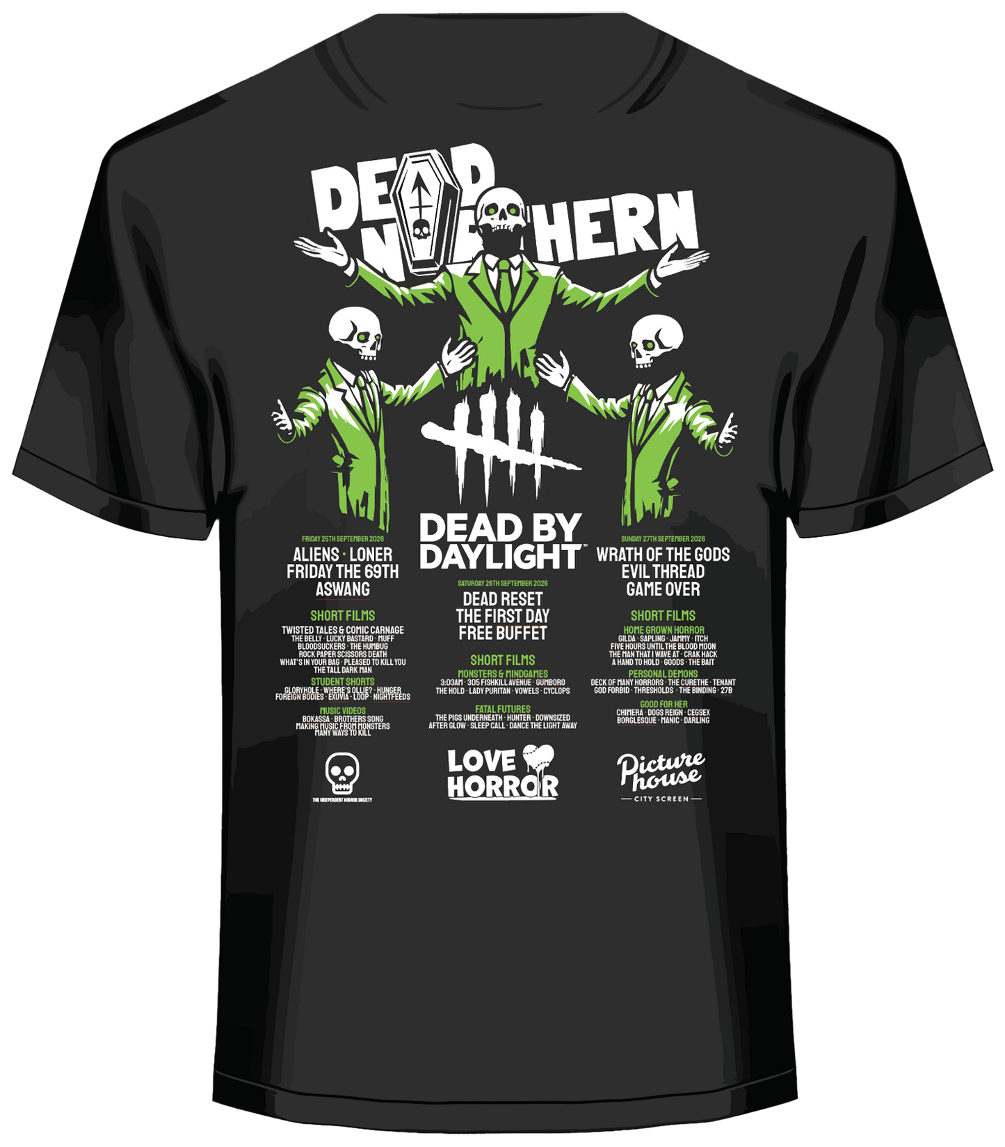 Official 2026 Dead Northern Festival T-Shirt | Limited Edition