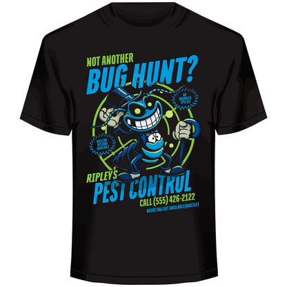We Endanger Species parody sci‑fi t‑shirt with bold insect design